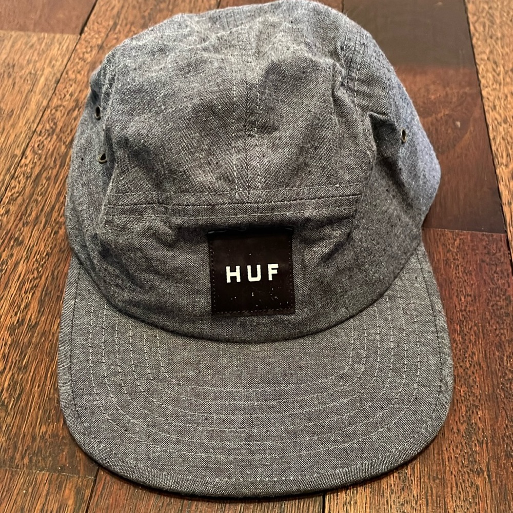 Huf Snapback Hat Cap One Size Blue, 100% cotton